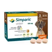 Antipulgas Simparic 120mg para Cães 40 a 60kg